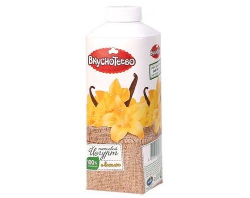 ВКУСНОТЕЕВО йогурт питьевой Ваниль 1.5% 750г 
