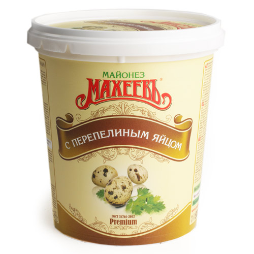 МАХЕЕВЪ майонез с перепелиным яйцом 50.5% 800г МАХЕЕВЪ майонез с перепелиным яйцом 50.5% 800г