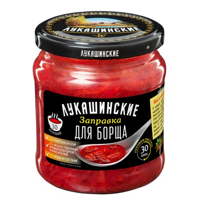 Лукашинские заправка для борща По-Крымски 450мл Лукашинские заправка для борща По-Крымски 450мл