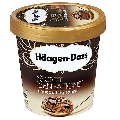 HAAGEN-DAZS пломбир  Шоколадный Фондан ведерко 379г