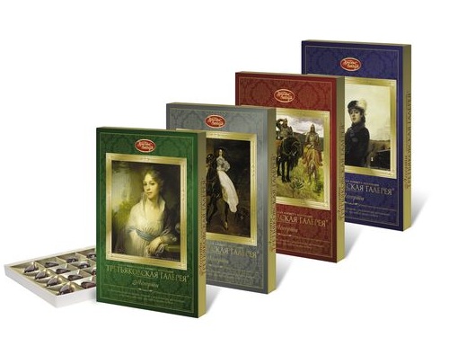 Красный Октябрь конфеты Ассорти Третьяковская галерея 240г