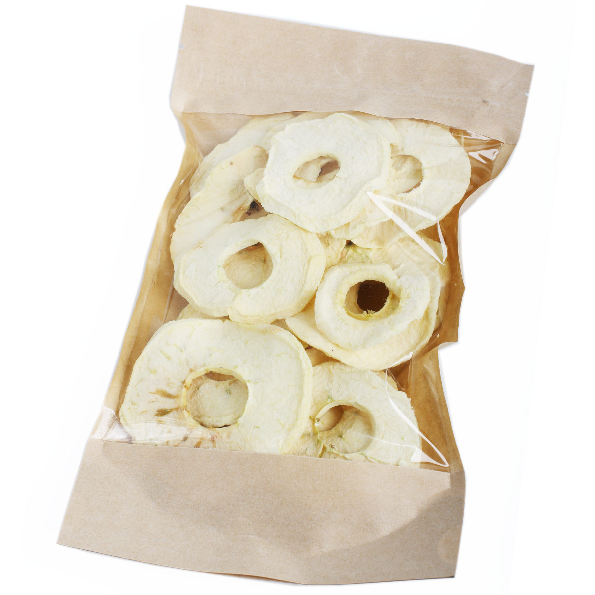 Фруктовые чипсы Яблоко желтое в крафт пакетике 50г