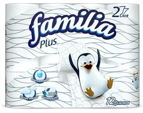Familia plus туалетная бумага двухслойная, 12 рулонов, Германия