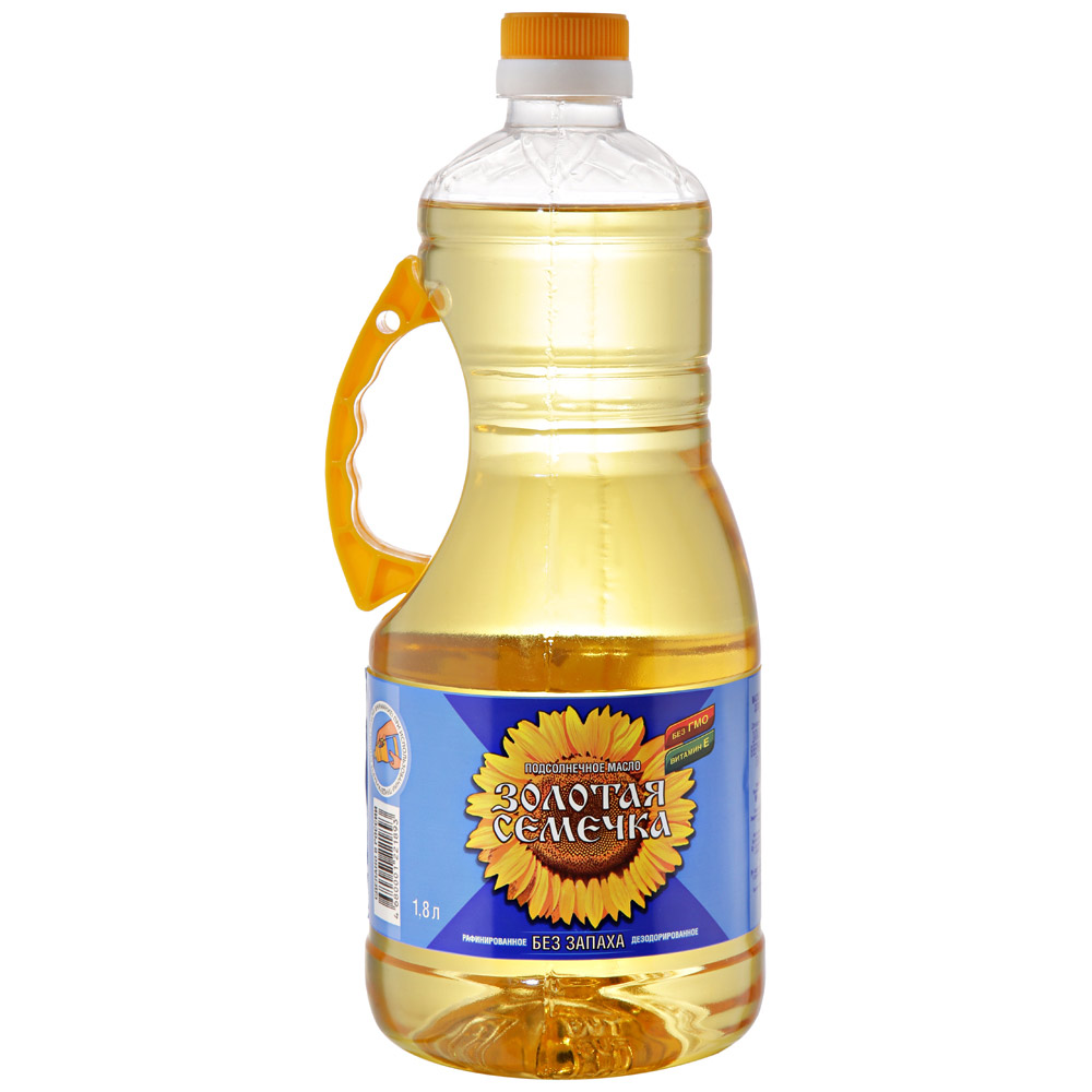 Золотая Семечка масло подсолнечное рафинированное 1.8л