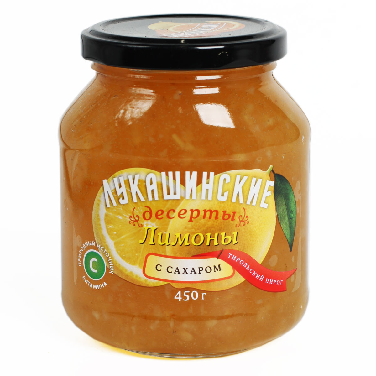 Лукашинские десерты лимоны дробленые с сахаром Тирольский пирог 450 г Лукашинские десерты лимоны дробленые с сахаром Тирольский пирог 450 г