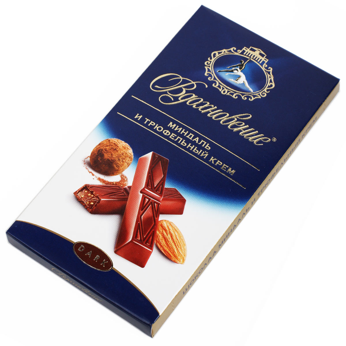 Вдохновение шоколад Миндаль и трюфельный крем 100г Вдохновение шоколад Миндаль и трюфельный крем 100г