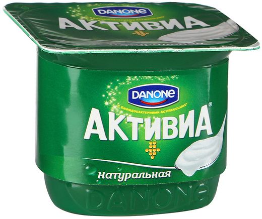 АКТИВИА йогурт натуральный без сахара 130г АКТИВИА йогурт натуральный без сахара 130г
