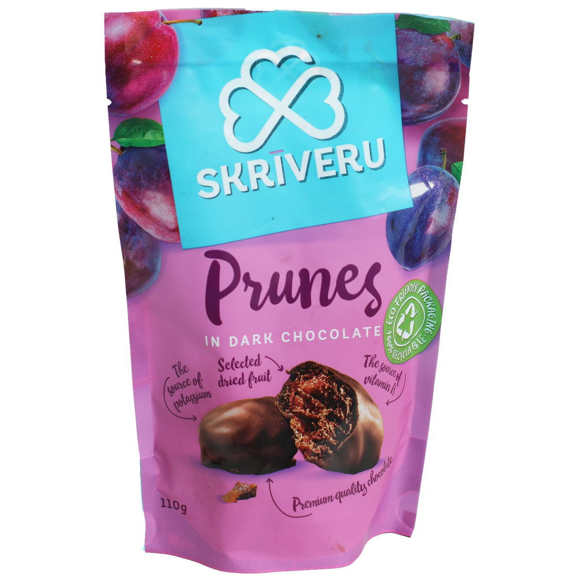 SKRIVERU Чернослив в темном шоколаде 110г