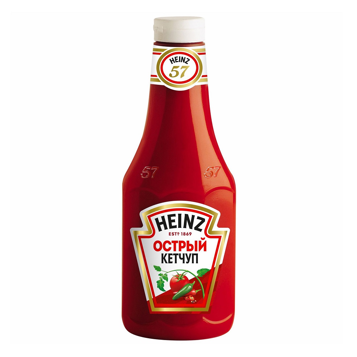 Heinz кетчуп томатный острый в бутылке 800г Heinz кетчуп томатный острый в бутылке 800г