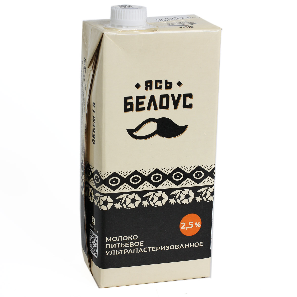 ЯСЬ БЕЛОУС молоко ультрапастеризованное 2.5% 1л