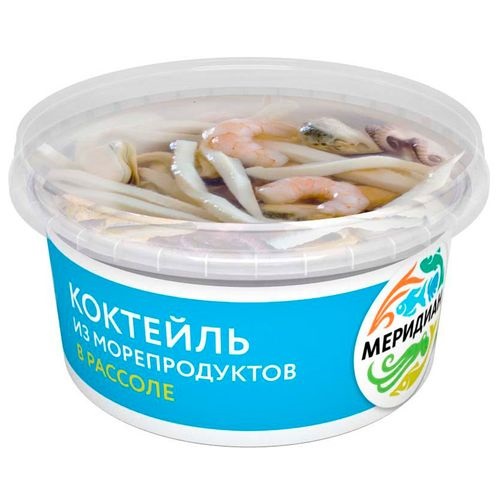 Коктейль из морепродуктов в рассоле Меридиан 415г Коктейль из морепродуктов в рассоле Меридиан 415г
