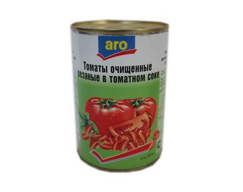 ARO томаты резаные 400г ARO томаты резаные 400г