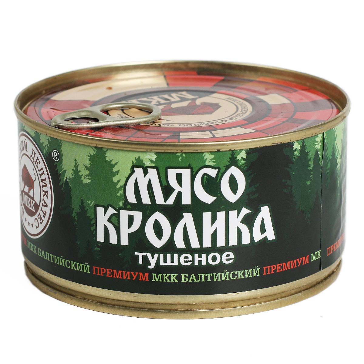 Мясо кролика тушеное премиум 325г МКК Балтийский