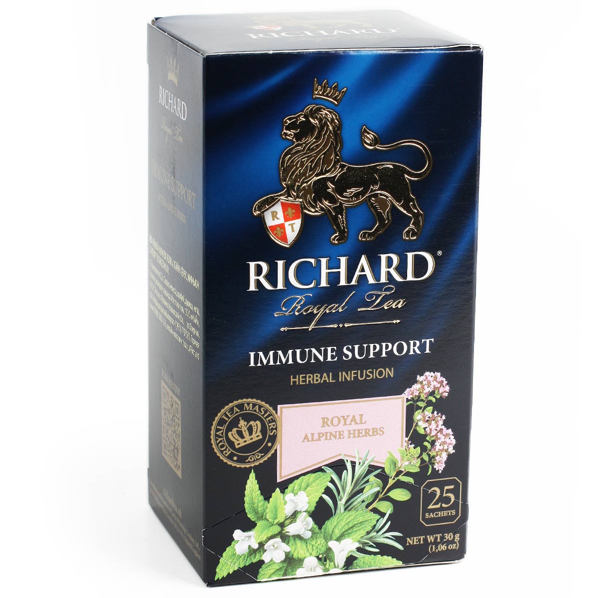 Чай Ричард травяной Immune support альпийские травы 25X2г 50г Чай Ричард травяной Immune support альпийские травы 25X2г 50г