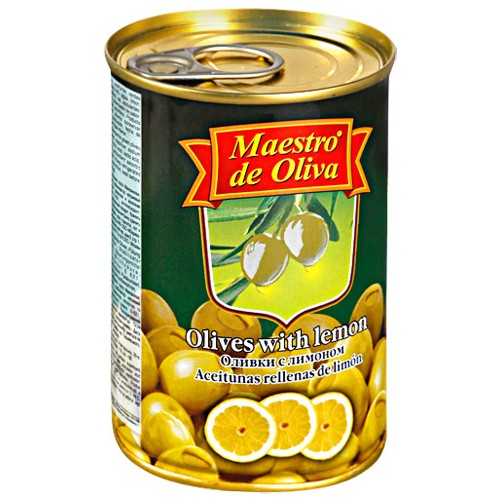 MAESTRO DE OLIVA оливки с лимоном 300г