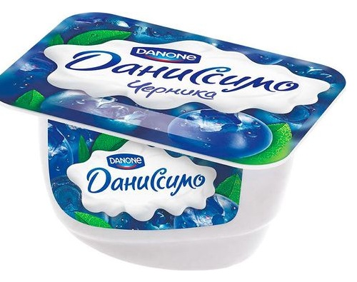 ДАНИССИМО Десерт творожный  Черника 130г 