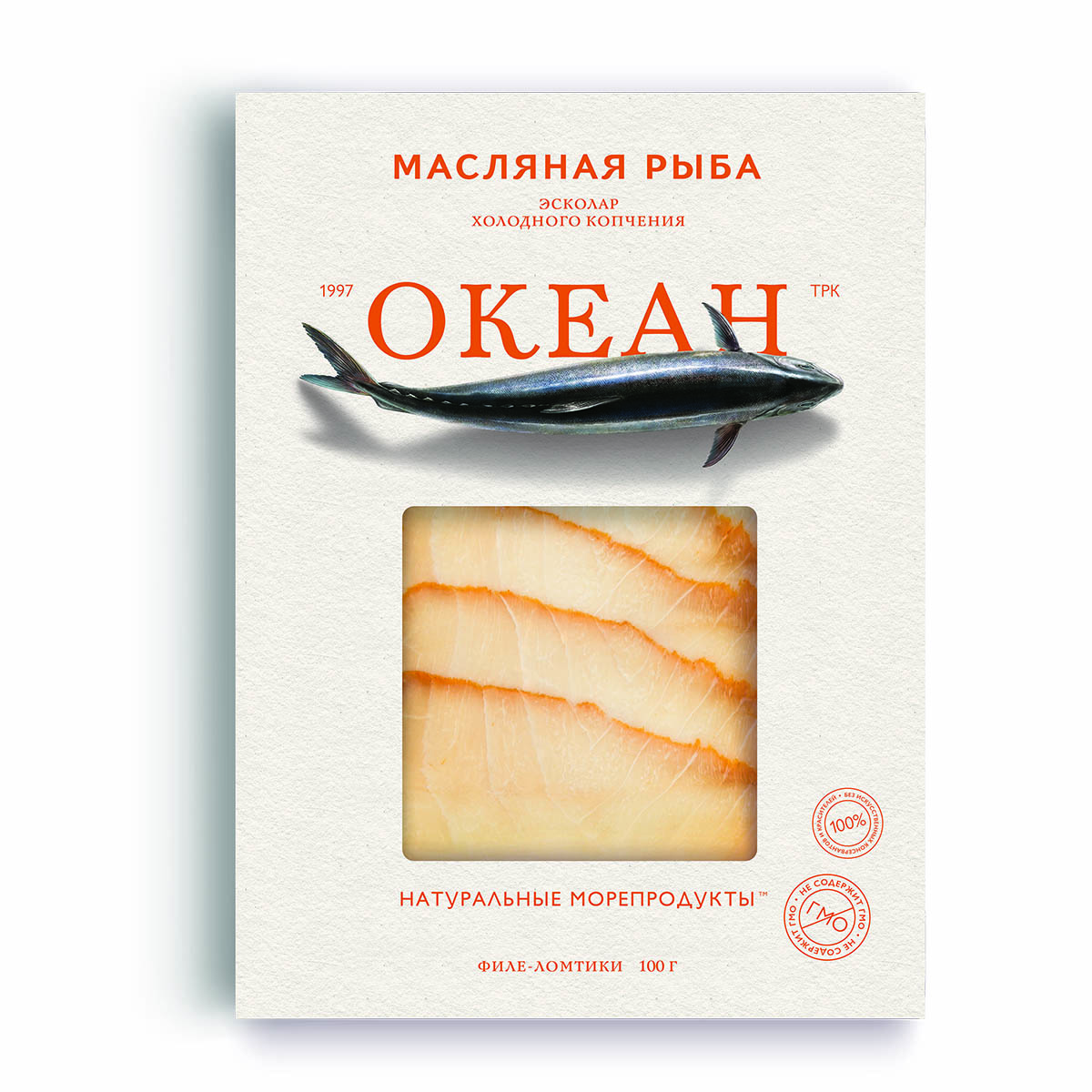 Филе масляной рыбы холодного копчения ОКЕАН 100г Филе масляной рыбы холодного копчения ОКЕАН 100г