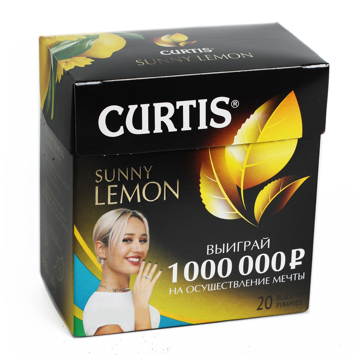 CURTIS чай черный Sunny Lemon 20пак пирамидок 36г CURTIS чай черный Sunny Lemon 20пак пирамидок 36г