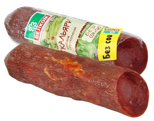 ВЕЛКОМ колбаса Кальяри сырокопченая 235г