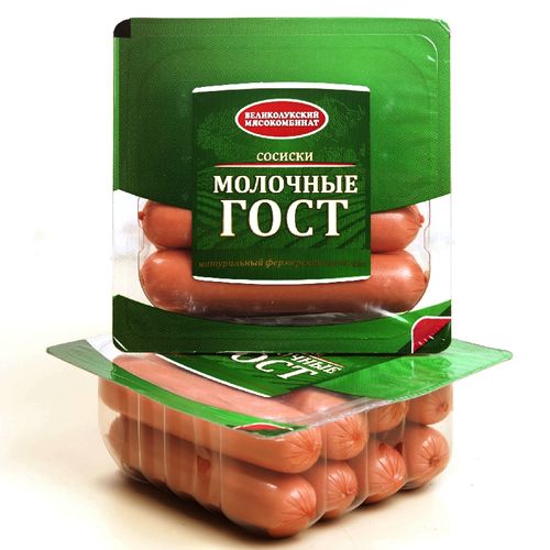 ВЕЛИКОЛУКСКИЙ МК сосиски Молочные без сои 330г