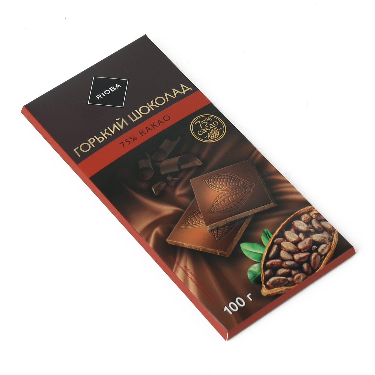 RIOBA шоколад горький 75% 100г