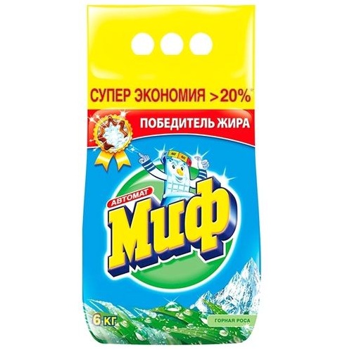 МИФ Стиральный порошок Горная роса после грозы автомат 6кг МИФ Стиральный порошок Горная роса после грозы автомат 6кг
