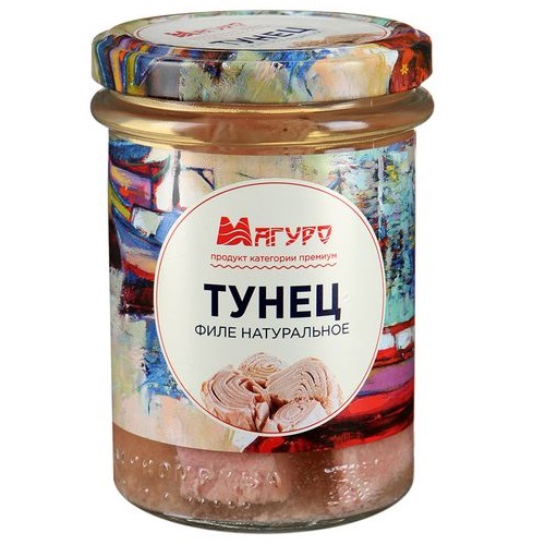 Тунец филе натуральное Магуро 200г Тунец филе натуральное Магуро 200г
