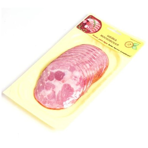 Иней шейка Московская варено-копченая нарезка 150г