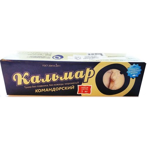 Кальмар Командорский очищенный 1кг Кальмар Командорский очищенный 1кг