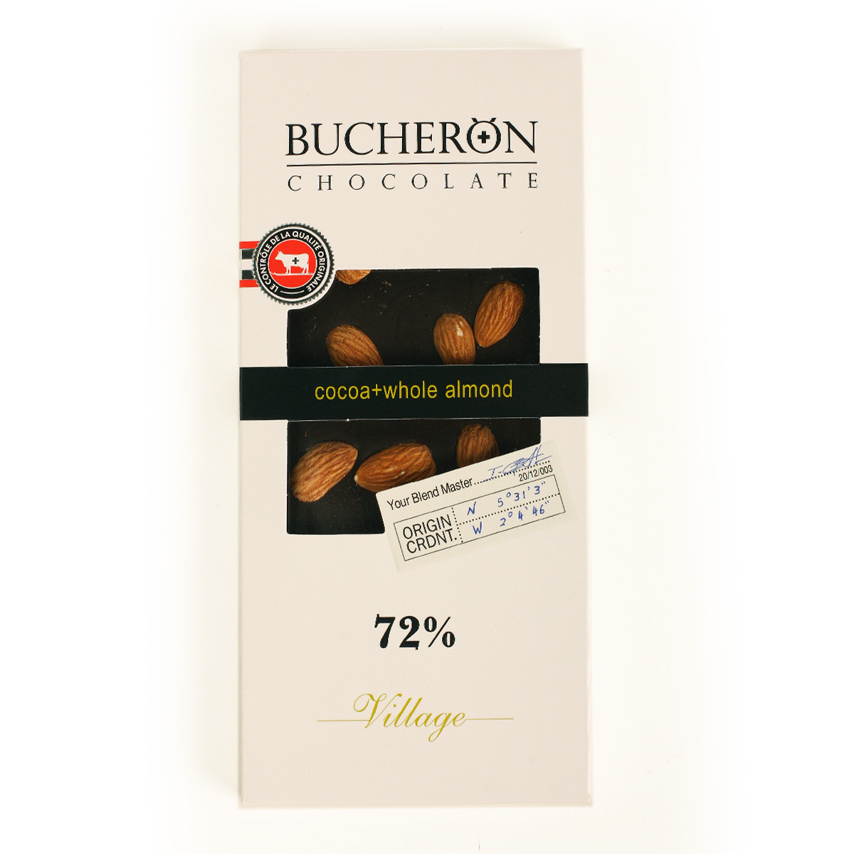 BUCHERON горький шоколад Бушерон с цельным миндалем 72% 100г BUCHERON горький шоколад Бушерон с цельным миндалем 72% 100г