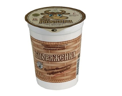 Пискаревский МПЗ Биоряженка  4%, стакан, 0,5л 