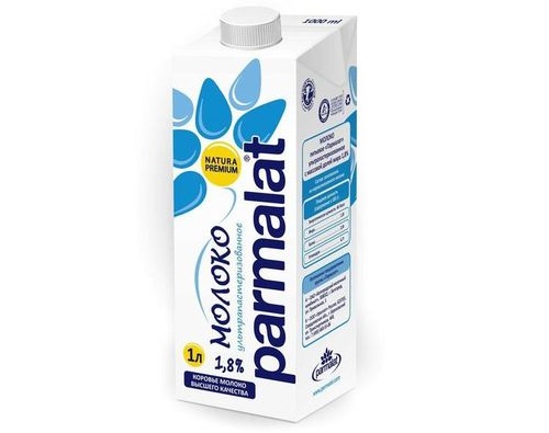PARMALAT Молоко ультрапастеризованное 1.8% 1л 