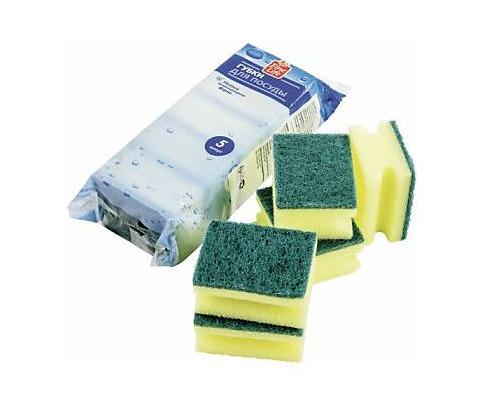 Губки профилированные для посуды FINE LIFE 5шт Губки профилированные для посуды FINE LIFE 5шт