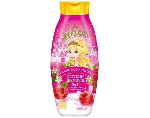 Принцесса шампунь 2 в 1 Калинка-Малинка 400мл