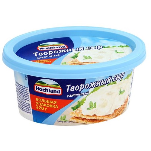 HOCHLAND сыр творожный сливочный 220г HOCHLAND сыр творожный сливочный 220г