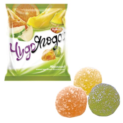 Чудо Ягода мармелад яблоко апельсин дыня РотФронт 250г