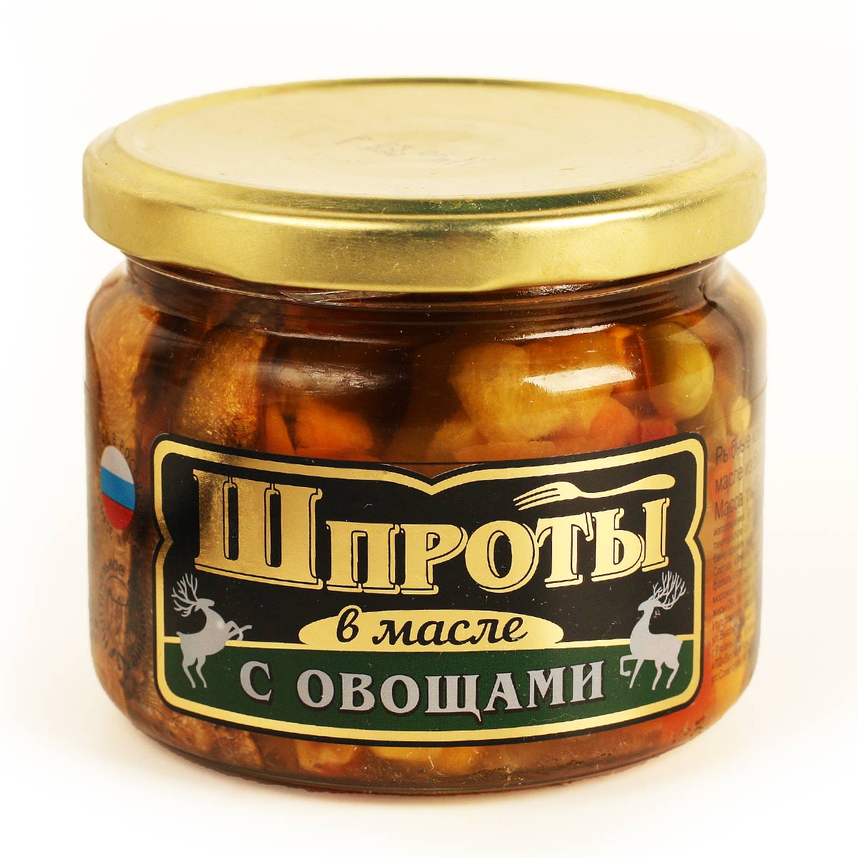 Шпроты в масле с овощами Вкусные Консервы 270г