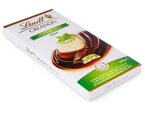 LINDT CREATION шоколад темный с мятой 100г