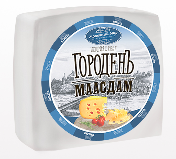 Молочный мир сыр Маасдам 
