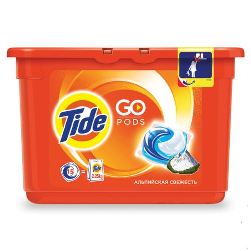 Капсулы Тайд Альпийская Свежесть 15шт