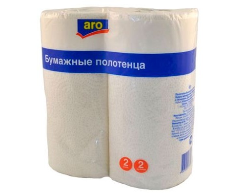 ARO бумажные полотенца 2 слоя 2Р
