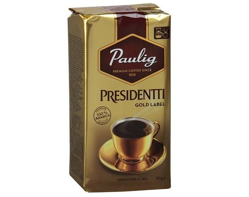 PAULIG Presidentti Gold Label кофе молотый 250г
