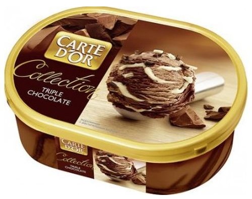 Carte D'OR Мороженое три шоколада 500г 