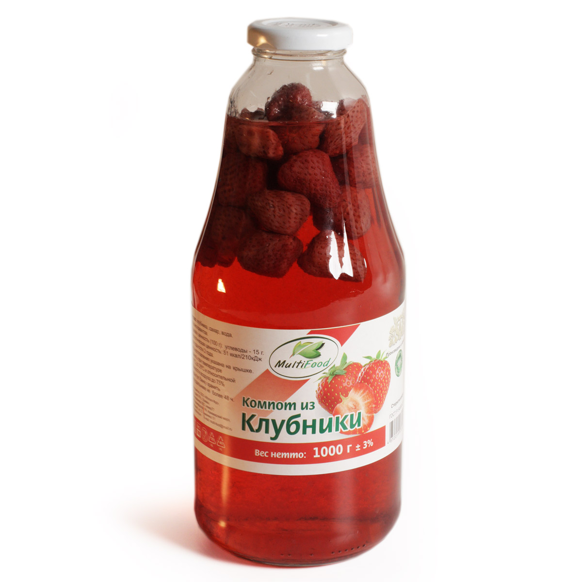 Компот из клубники Мультифуд 1000г