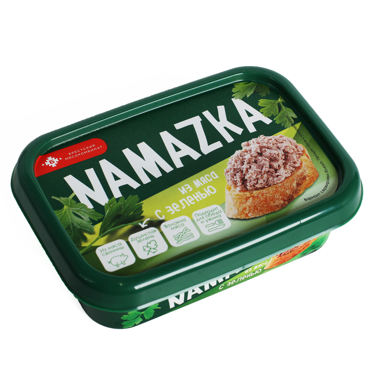 NAMAZKA из мяса с зеленью Намазка Брестский мясокомбинат 150г