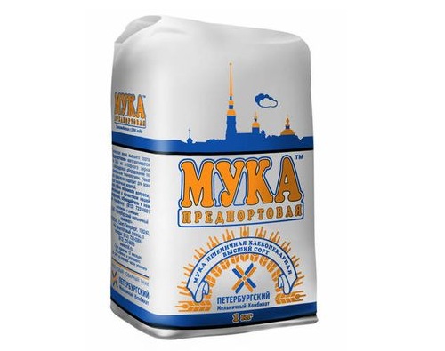 Предпортовая мука пшеничная высшего сорта ГОСТ 1кг Предпортовая мука пшеничная высшего сорта ГОСТ 1кг