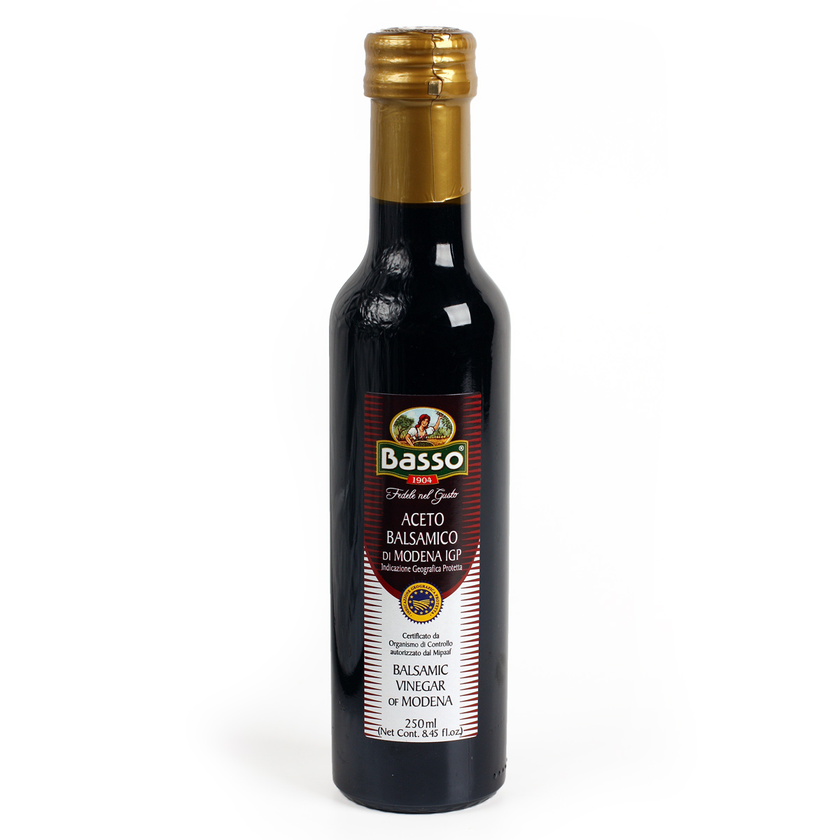 Basso Balsamic Vinegar of Modena Бальзамический уксус Моденский 0.25л