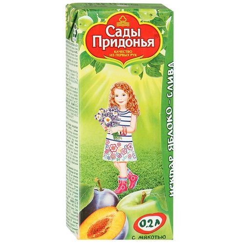 Сады Придонья сок Яблоко-Слива 0.2л Сады Придонья сок Яблоко-Слива 0.2л