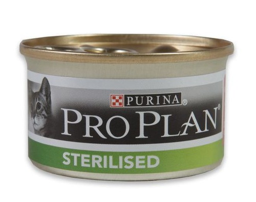 PRO PLAN лосось для стерилизованных кошек и котов 85г