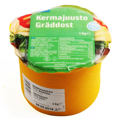 RAINBOW KERMAJUUSTO Сыр легкий 17% 1кг